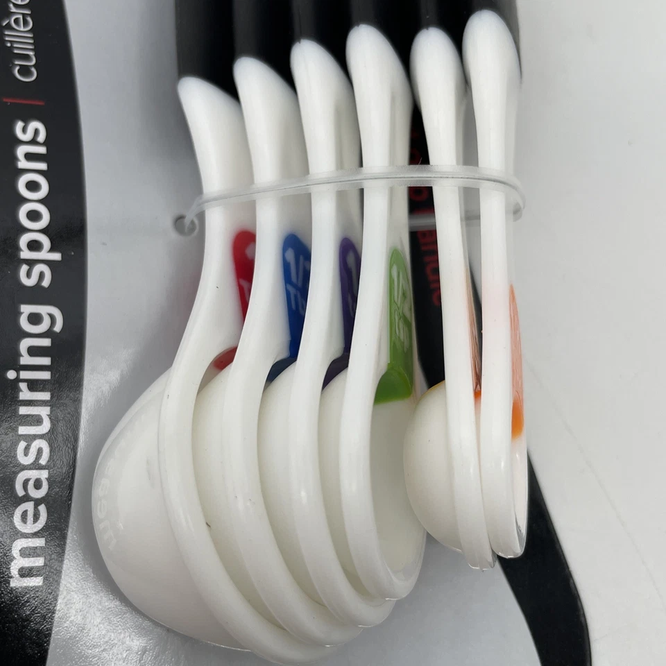 Good Cook Touch 6 Piece Measuring Spoon Set, White - Image 3 of 4