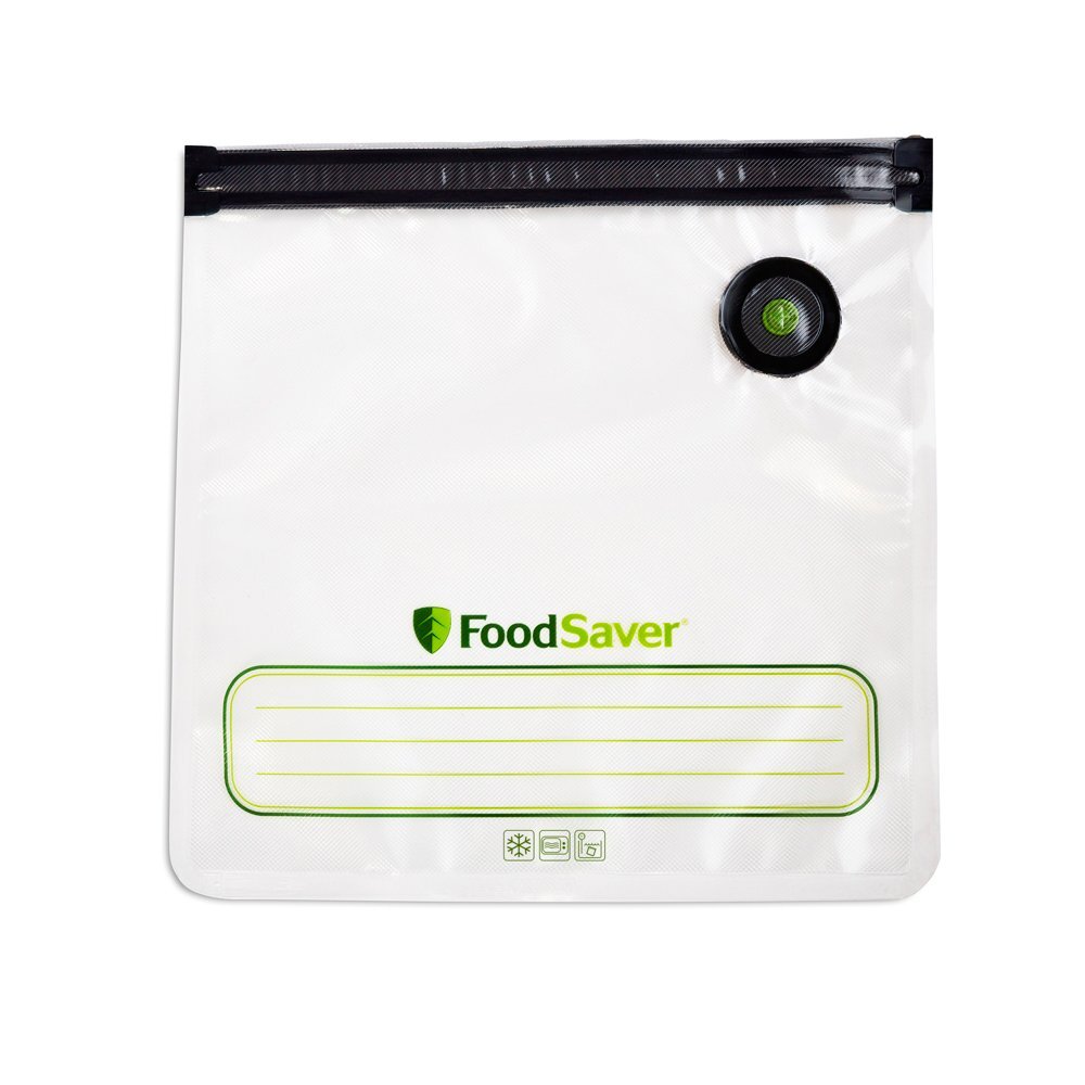 FoodSaver Reusable Gallon Vacuum Zipper Bags, for use with FoodSaver