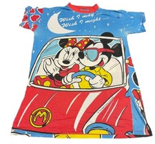 Vintage Disney Mickey Minnie Mouse Unlimited Sleep Shirt One Size C3