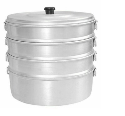 Aluminum Momos Steamer Rice Steaming Cookware Food Vegetable Boiler Kitchen 13''