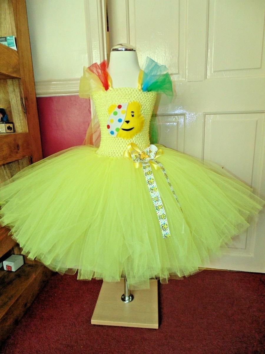 PUDSEY CHILDREN IN NEED INSPIRED TUTU DRESS AGE 1,2,3,4,5,6,7,8,9