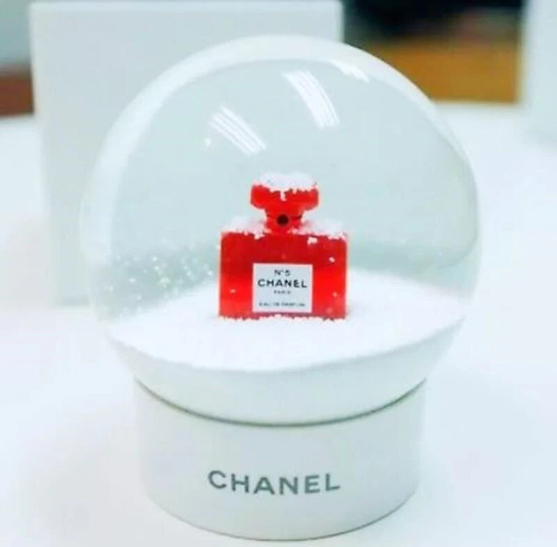 Chanel Limited Edition Red No.5 Perfume Snow Globe