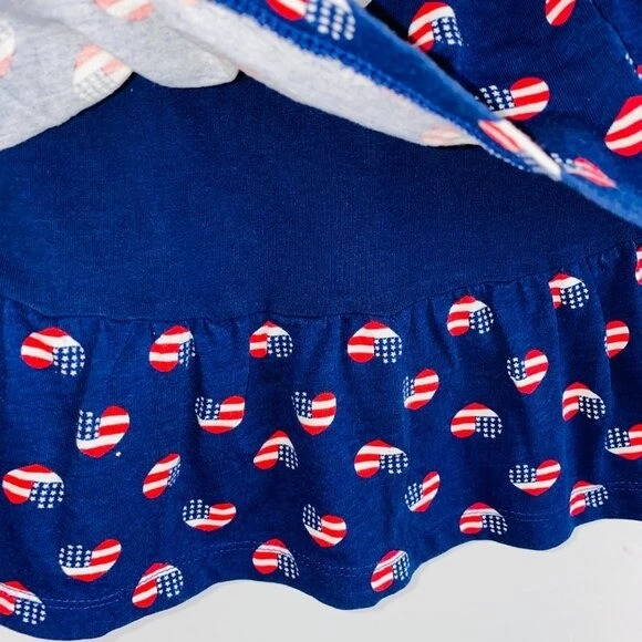 Falda corta Jumping Beans niñas bandera americana corazones 6 Foto 4 de 4