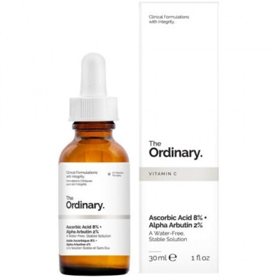 The Ordinary Ascorbic Acid 8% + Alpha Arbutin 2% 30ml, Korean Cosmetics, Kbeauty