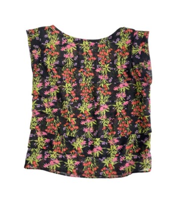 Lily White Floral Sleeveless Top Women s Size XS