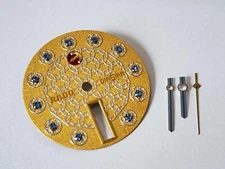 NOS ORIGINAL DIAL Rado Diastar R12313133 Automatic Gold Dial With Hands set.