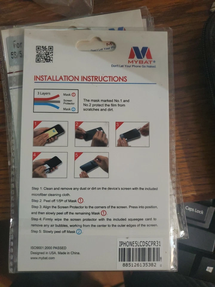 Mybat Screen Protector Iohkne 5s/5c/5 - Image 3 of 4