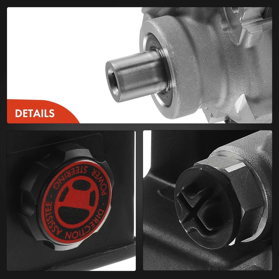 Power Steering Pump w/ Reservoir for Chevy Lumina APV Buick Regal Pontiac 3.8L - Image 3 of 4