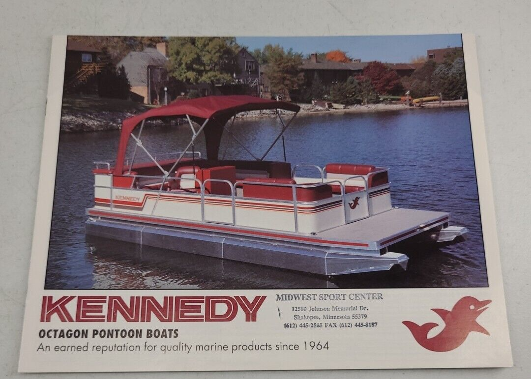 Vintage 1992 Kennedy Octagon Pontoon Boats Sales Brochure