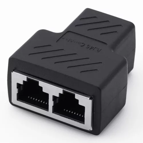 Adaptador divisor RJ45 1 a 2 vías doble puerto hembra CAT6/5/7 LAN cable Ethernet - Imagen 9 de 10