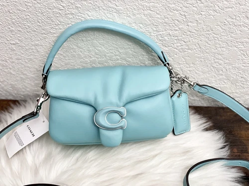NWT Coach Pillow Tabby Women's Shoulder Bag Faded Blue C3880