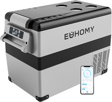 Portable 12V Refrigerator 48QT with APP Control for Camping  Travel