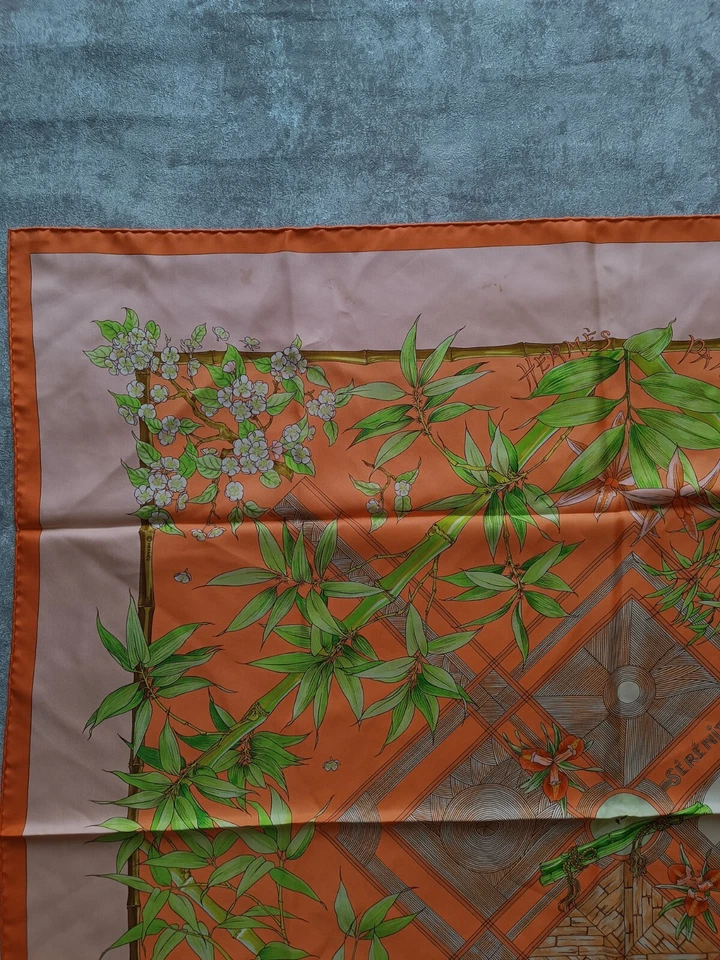 Hermes Scarf SERENITE 90cm Silk Carre Foulard ZOE PAUWELS - Image 4 of 4