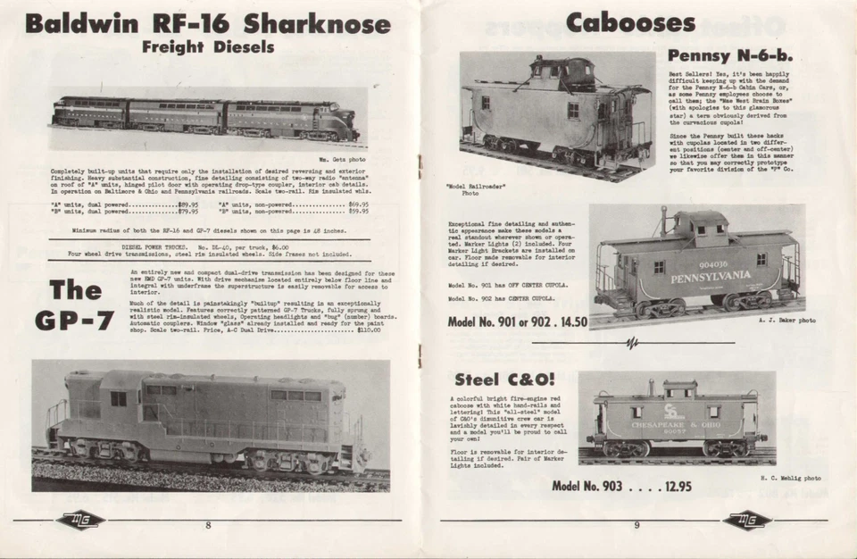 catalogo MAX GRAY 1956 0 Gauge - Perfection Scale Models - All Metal Line E   aa - Immagine 3 di 3