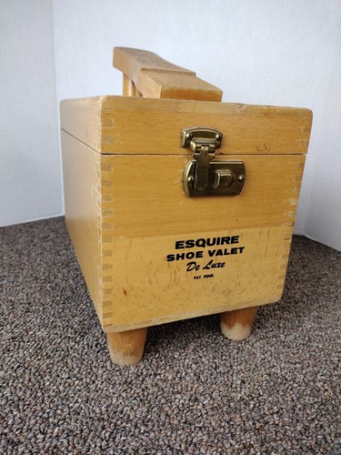 VTG ESQUIRE SHOE VALET DE luxe! W/brushes, Waxes, Polishes