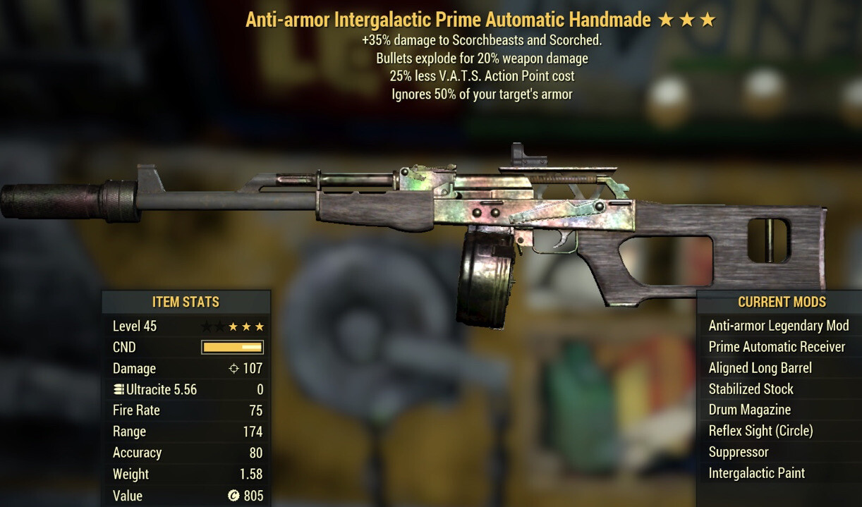 Anti Armor Explosive 25 Vats Handmade Xbox One eBay