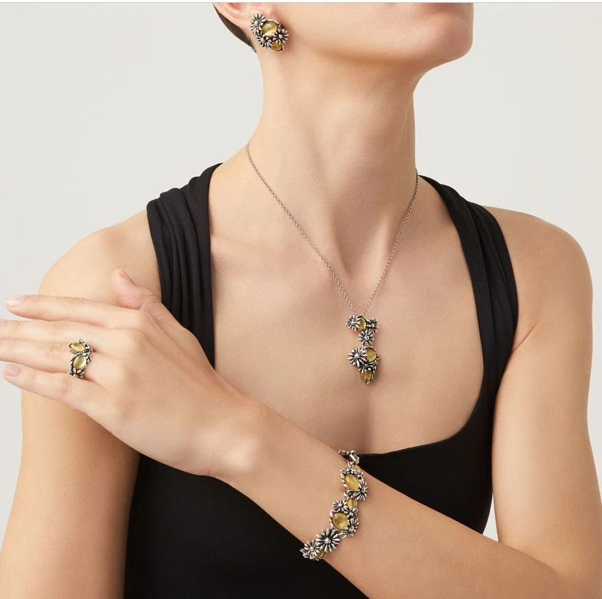 Anello Donna Giovanni Raspini Argento 925 Daisy Margherita Pietra Gialla 11739/1 - Immagine 3 di 4