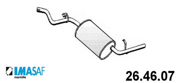 Hinterer SchalldÄMpfer Fiat Duna Imasaf FüR 7603736-image