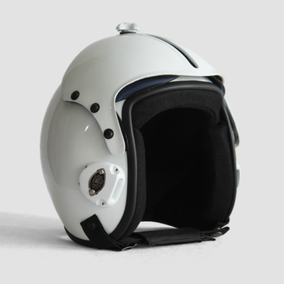 HGU-33 Plain White Flight Helmet Prop Pilot Naval Aviator USN Navy