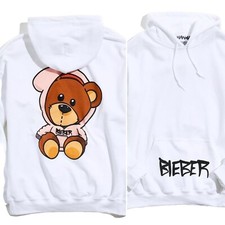 Felpa con cappuccio Justin Bieber nuova con etichette mascotte orso Drew House UO RARA taglia esclusiva SMALL