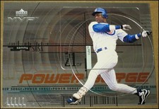 1999 Upper Deck MVP Power Surge Sammy Sosa Baseball Insert Card #P2 Chicago Cubs
