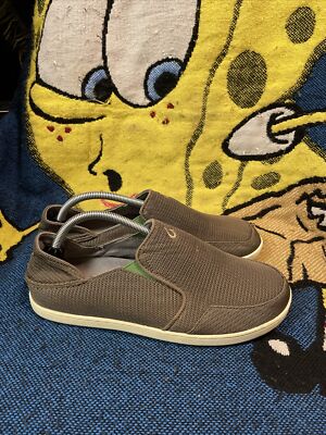 Olukai Nohea Mesh Men\'s Size 10 Slip on Loafers Shoes Gray Yellow 43EU Amazon.com | OLUKAI Nohea Mesh Men main image 4