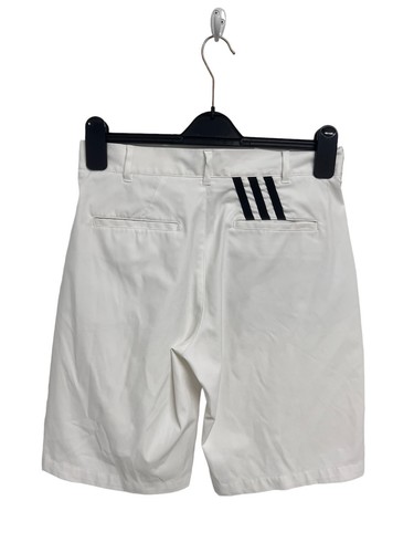 Adidas Boy's Bright White Pull-On Knee Length Golf/Tennis Dress Shorts Size XL - Picture 3 of 12