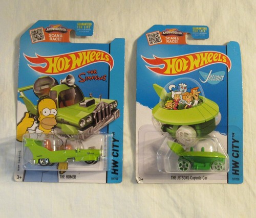 hot wheels hw city simpsons und jetson bekommen beide