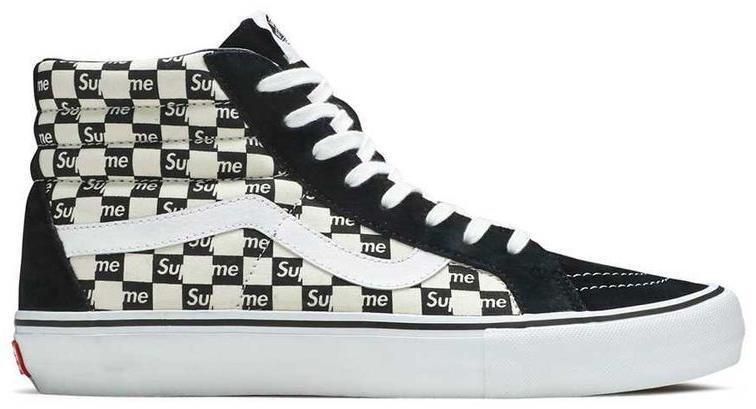 Supreme x Vans Sk8- Pro High Checkered Black for sale | eBay