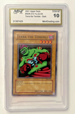 2002 Yu-Gi-Oh #080 Terra The Terrible Graded 10 Gem Mint Trading