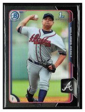 2015 Bowman Chrome Prospects Asia Black Ref #BCP22 Williams Perez