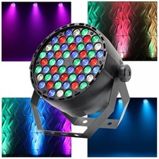Projecteur Slim DMX512 Effet Lumière Flat Par Light RGB+W Haute Brillance 54 LED