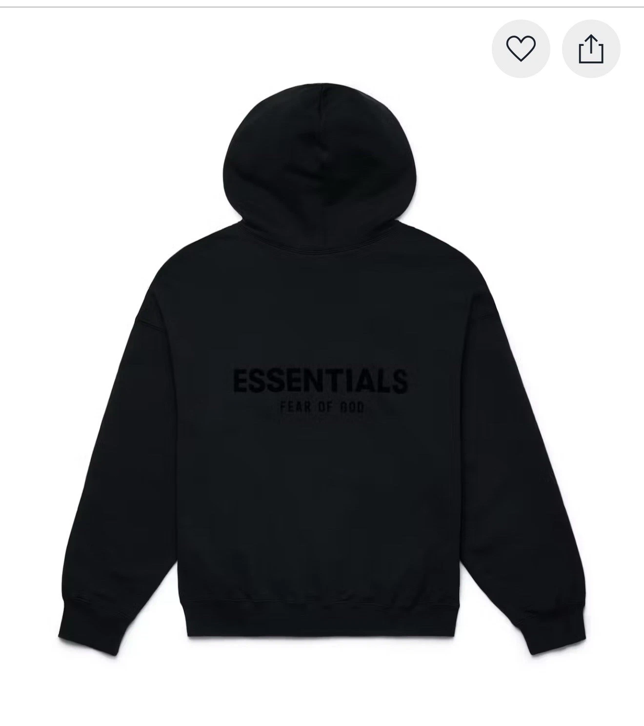 Felpa con cappuccio pullover Essentials Fear Of God 2 lati logo nero lime taglia XLarge nuova