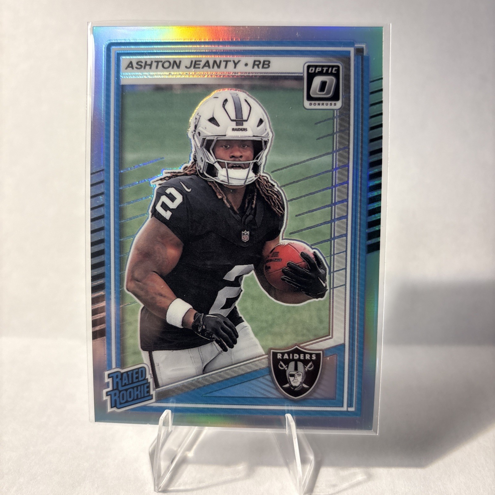 2025 Panini Donruss Optic - Rated Rookie Ashton Jeanty #202 Holo Prizm (RC)