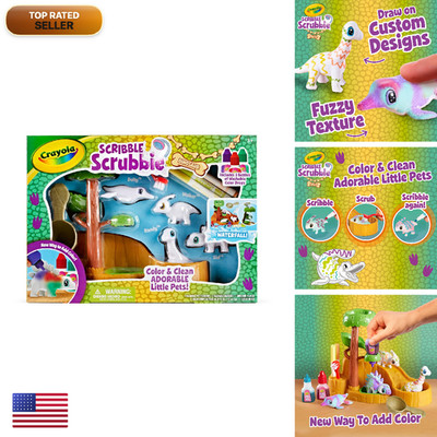 Crayola Scribble Scrubbie Pets Dinosaur Waterslide Dinosaur Toys For Kids Pet
