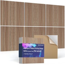 6Pack Large Acoustic Panels, Self-Adhesive Soundproof Wall Panels, Sound Proo...