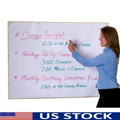 Jumbo Laminated Message Board Reusable Wipe Clean Daily Notes Hanging Grommets