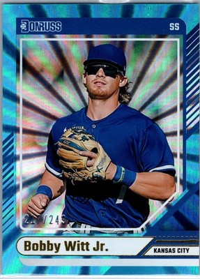2024 Donruss #1 Bobby Witt Jr. Carolina Blue Laser Holo #d/249 Royals M/NM