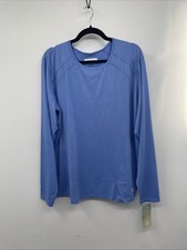 Resurge Jade Underscrub Women's 3X Ceil Blue 4-Way Stretch Knit Long Sleeve NWT