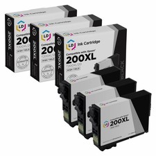 LD 3PK Replacement for Epson 200 XL 200XL T200XL120 Black Ink for WF-2540 XP-410
