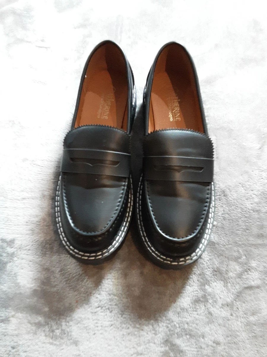 Catherine Malandrino Black Leather Loafers Size 10M\' Women main image 4