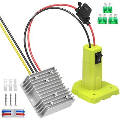 18V to 12V Step Down Buck Converter for Ryobi 18V Battery Voltage Regulator DIY
