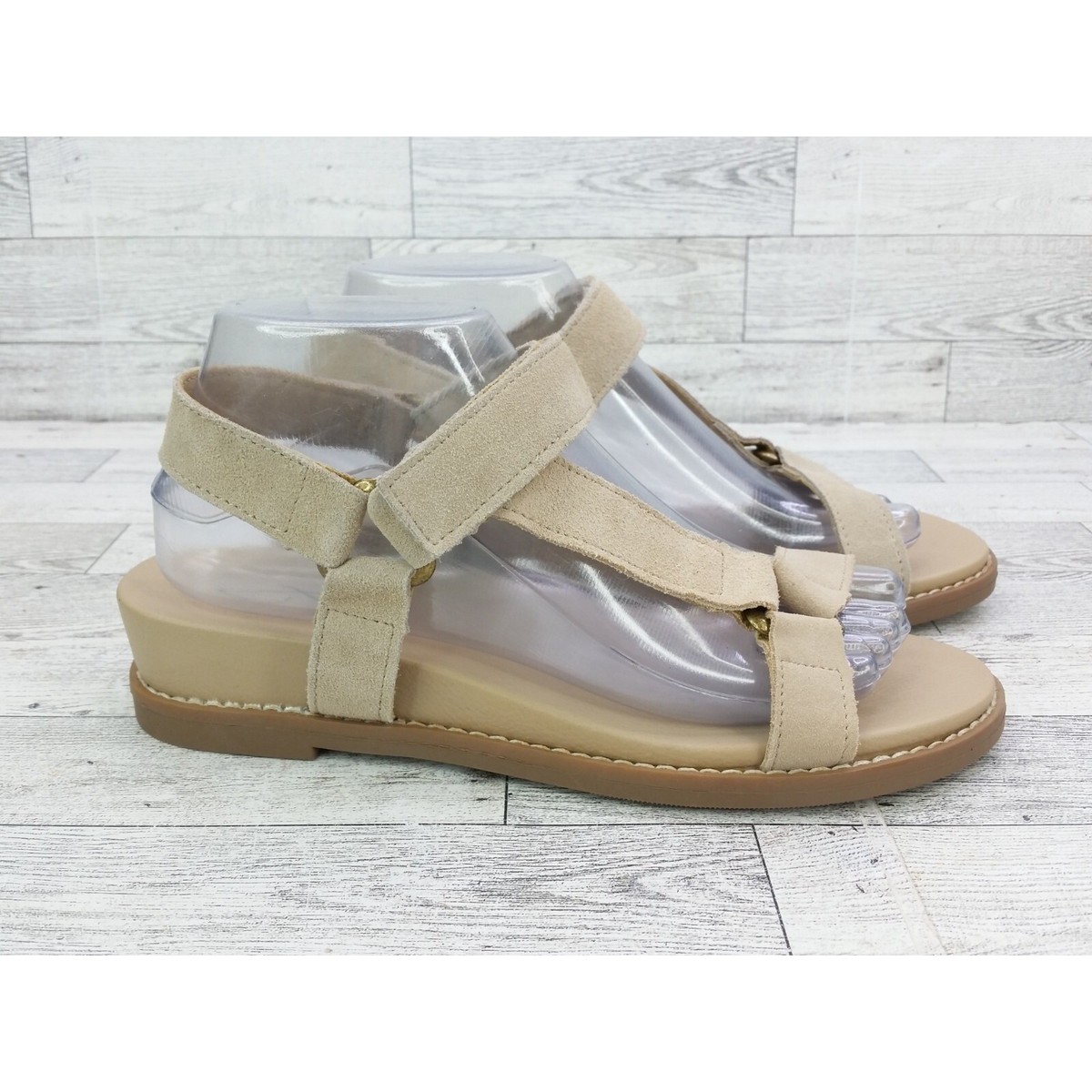 Women's Joie Winona Leather Sandals Tan Taupe Strappy Beachy Shoes