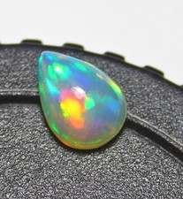 Natural Ethiopian Wello Fire Opal Cabochon Gemstone 7X9mm Loose AAA A25