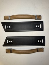 85-90 Caprice Classic Interior Door Pull Handles Trim Plates Black Oem Rear