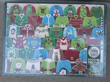 Sealed new Cobble Hill Ugly Christmas Sweaters 1000 Piece Jigsaw Puzzle w/Poster