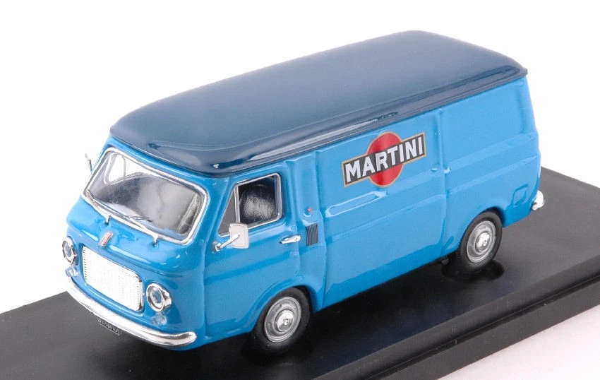 MODELLINO FURGONE STATICO RIO FIAT 238 1970 BLU MARTINI MODELLISMO SCALA 1:43 - Immagine 3 di 4