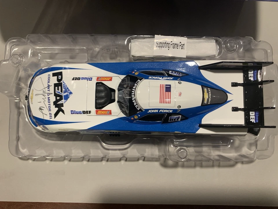 John Force 2018 Boss Shops Autographed 1:24 NHRA Diecast - Image 3 of 4