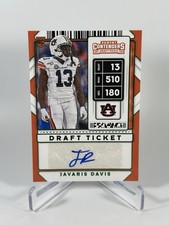 2020 Panini Contenders Draft Javaris Davis #263 Green Foil RC Rookie Auto