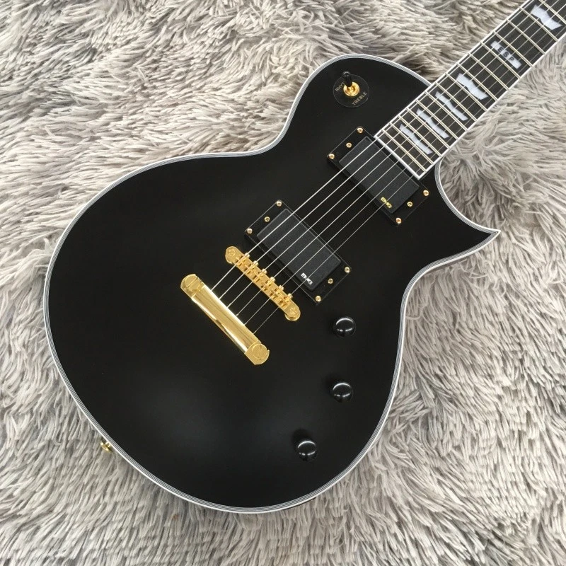 LTD EC-1000 Matte Black Solid Body Electric Guitar HH Pickups Christmas Gifts - Image 3 of 4